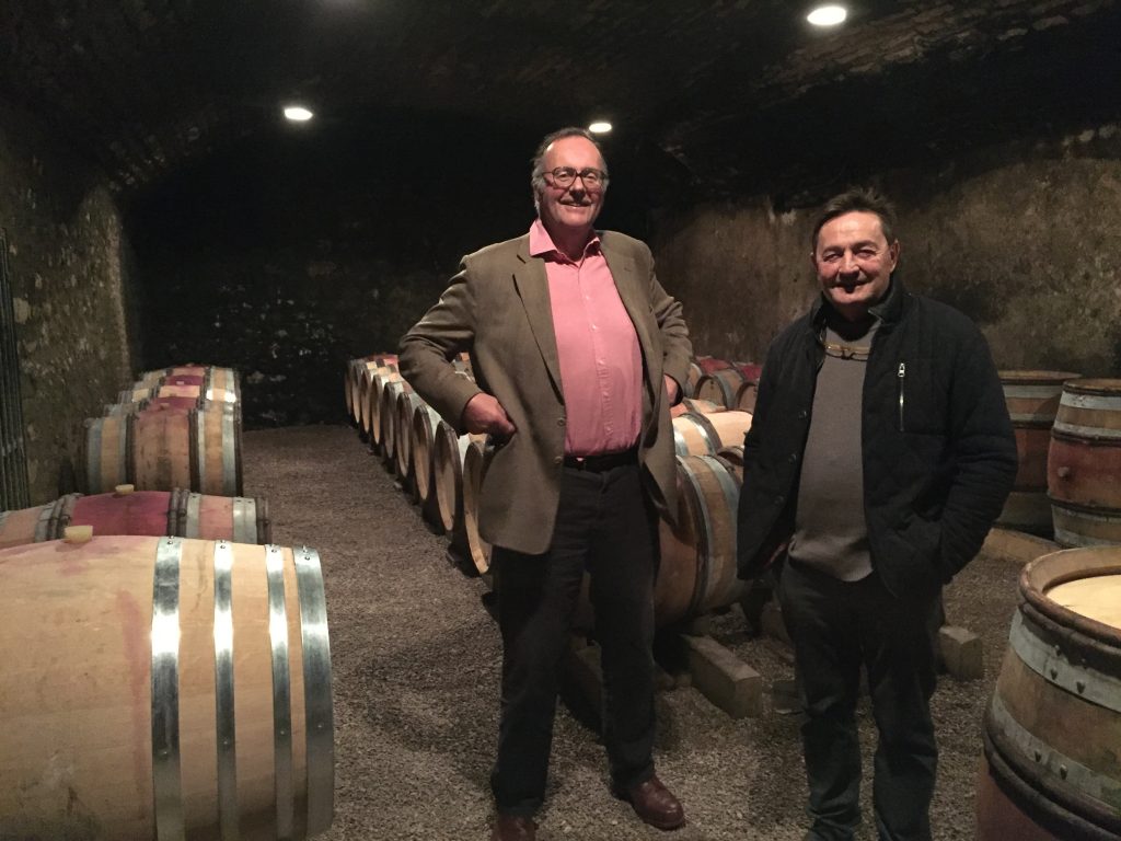 Anthony with Dominique Lafon shortly after the 2015 harvest